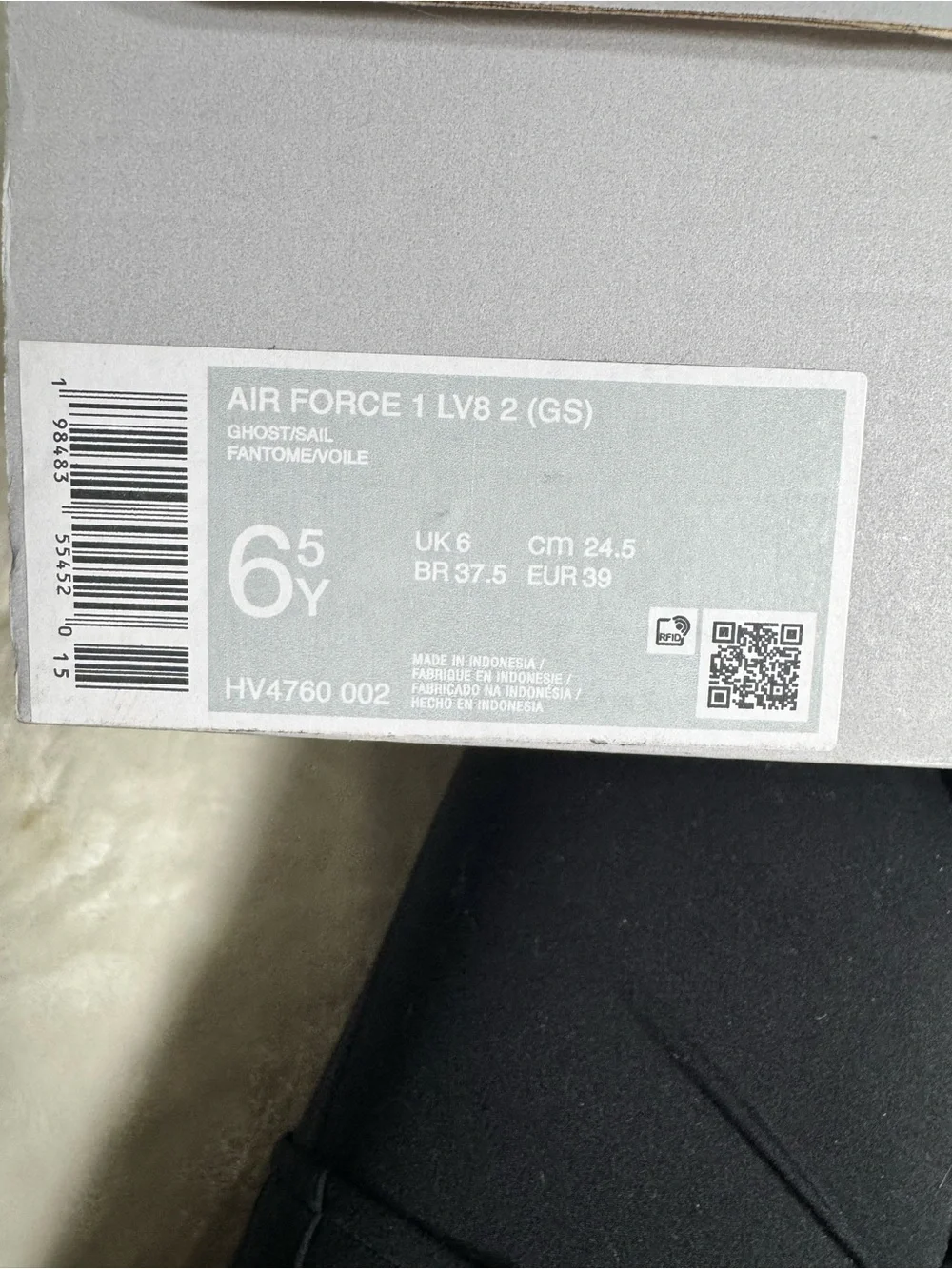 Nike Kids Air Force 1 Low - Lavender & White